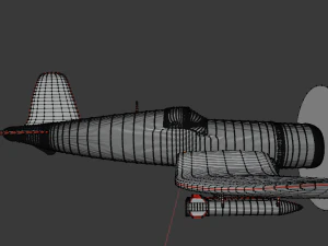 vought f4u corsair 3D Model