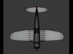vought f4u corsair 3D Model
