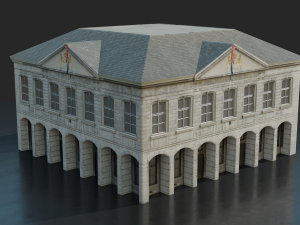 old building 18th century 3D Модель