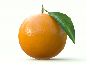 photorealistic orange 3D Model
