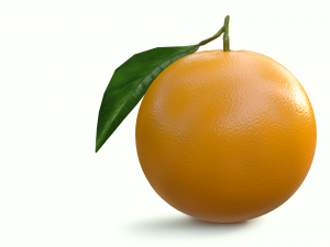 photorealistic orange 3D Model
