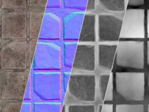 procedural cobblestone CG Текстури
