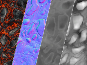 lava pbr senza soluzione di continuit&agrave; CG Textures