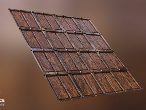 stylized wood with metal trims CG Textures