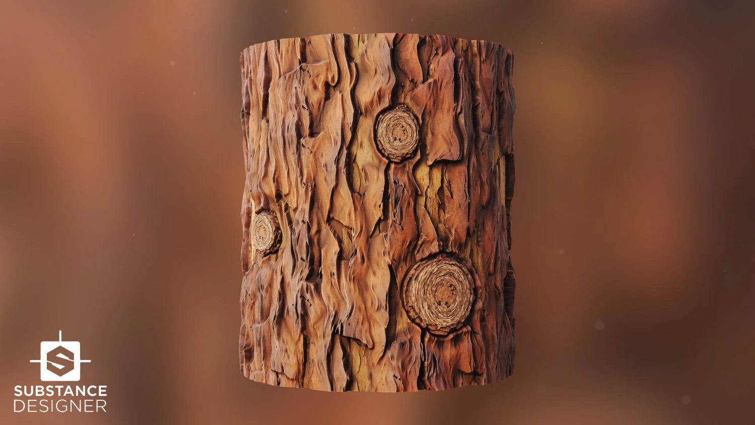 stylized wood bark CG Textures .c4d .max .obj .3ds .fbx .stl .blend
