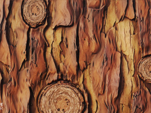 stylized wood bark CG Tekstury
