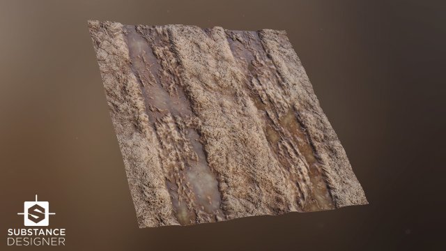 Asphalt Road - download free seamless texture and Substance PBR