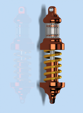 shock absorber 3D-Modell .c4d .max .obj .3ds .fbx .stl .blend 