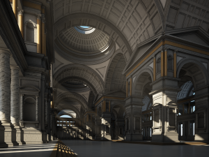 Hall of an Ancient Palace 3D Model