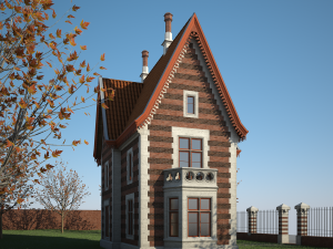 Old House w- Interior Modello 3D