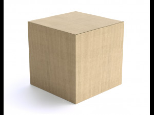 cardboard box 195 x 195cm - rigged 3Dモデル