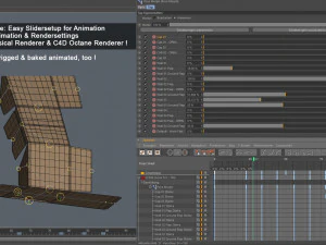 cardboard box 195 x 195cm - rigged 3D Model