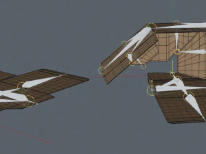 cardboard box 195 x 195cm - rigged 3D Model