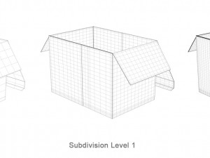 cardboard box 195 x 285cm - rigged 3D Model