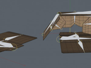 cardboard box 195 x 285cm - rigged 3D Model