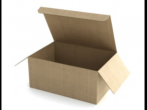 cardboard box 130 x 285cm - rigged 3D मॉडल