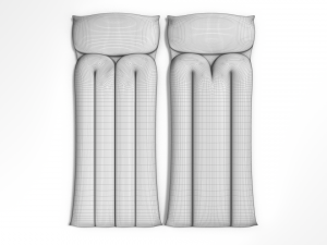 set of 2 high quality air mattresses Modelo 3D