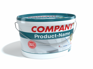 high quality paint bucket with customizable label templates 3D 모델
