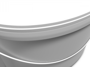 high quality paint bucket with customizable label templates Model 3D