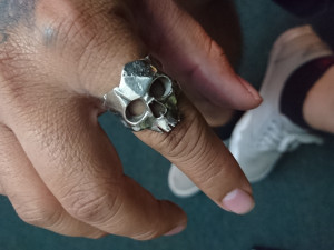 skull ring 3D प्रिंट मॉडल