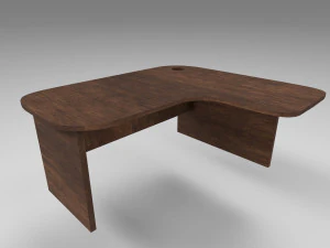 wooden desk 8k 3D Model
