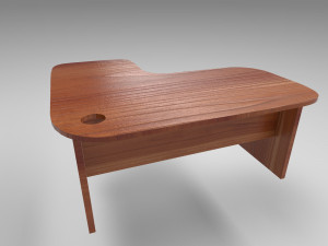 wooden desk 8k Modelo 3D