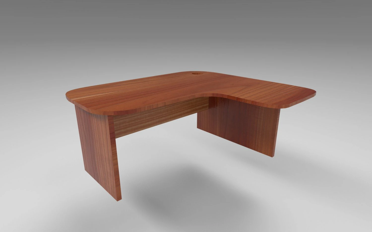 wooden desk 8k 3D Model .c4d .max .obj .3ds .fbx .stl .blend