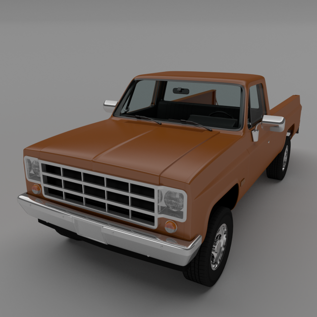 pick-up 1 3D मॉडल .c4d .max .obj .3ds .fbx .stl .blend 