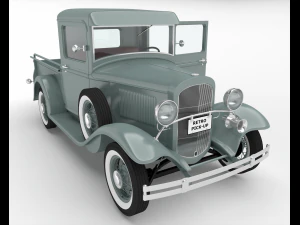 retro pick-up 3D Model