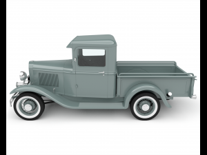 retro pick-up 3D 模型