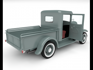 retro pick-up 3D 模型
