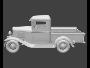 retro pick-up 3D Model