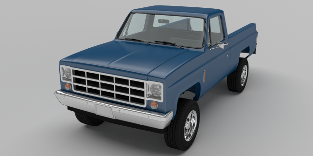 pick-up 2 3D Model .c4d .max .obj .3ds .fbx .stl .blend 
