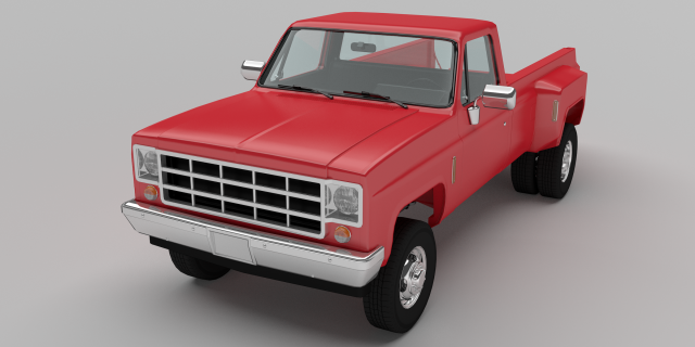 pick-up 3 Model 3D .c4d .max .obj .3ds .fbx .stl .blend 