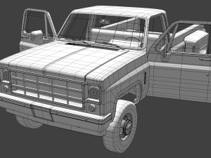 pick-up 3 Model 3D