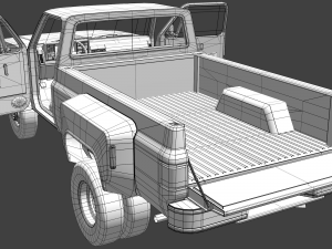 pick-up 3 Model 3D