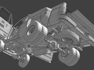 pick-up 3 Model 3D