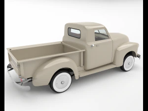 Chevy pick-up style 50s 3D Model