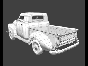 Chevy pick-up style 50s 3D Model