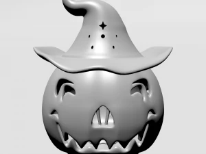 हैलोवीन मोमबत्ती या कैंडी फूलदान 3D मॉडल