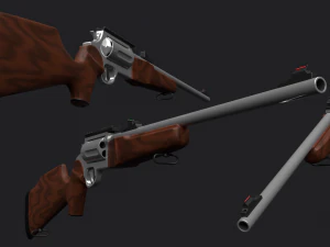 Carbine revolver 3D Model