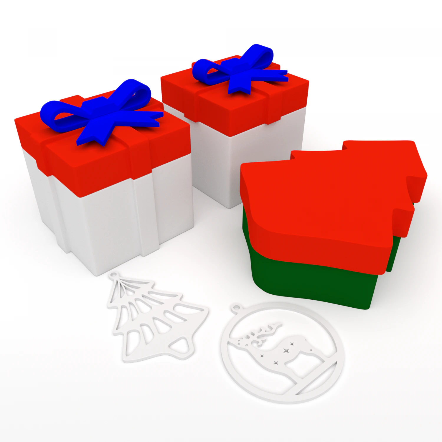 Christmas gift wrap 3D Print Model .c4d .max .obj .3ds .fbx .stl .blend 
