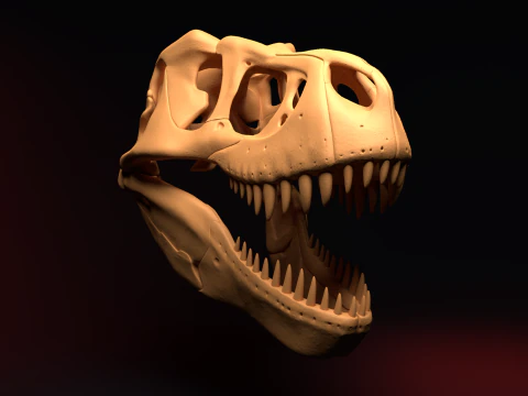 T-REX SKULL 3D Print Model