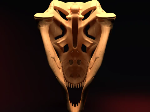 T-REX SKULL 3D Print Model