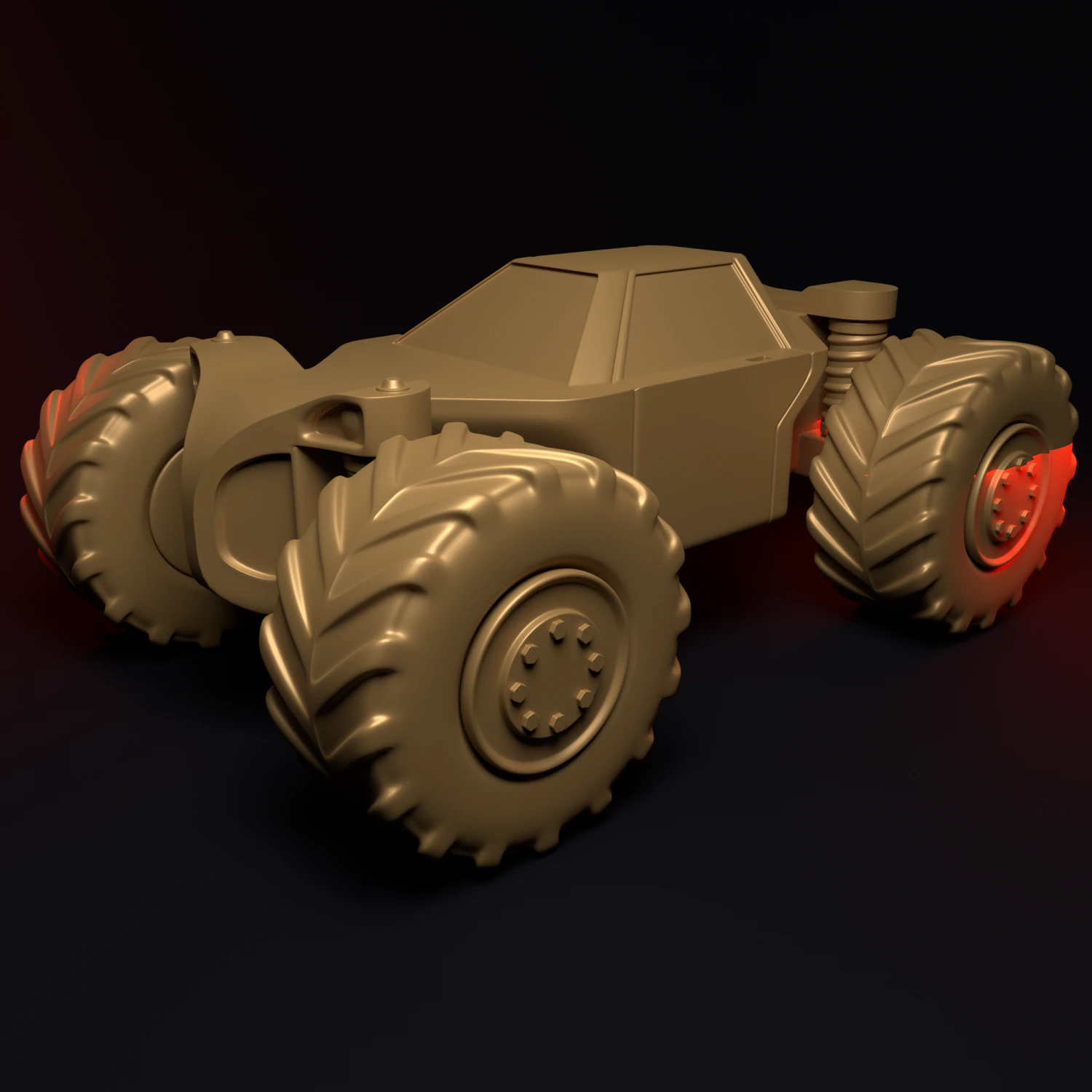 CAR BUGGY 3D Print Model .c4d .max .obj .3ds .fbx .stl .blend 