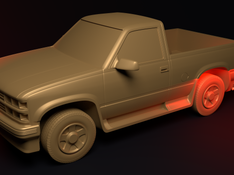 Car pack 3D-printmodel