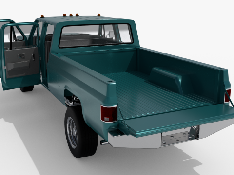 Chevrolet K30 Crew Cab 1989 3D-Modell