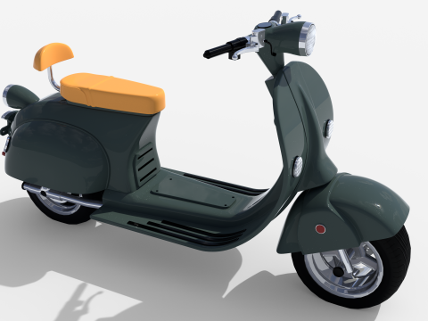 Electric scooter 3D 模型