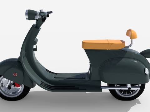 Electric scooter 3D-Modell