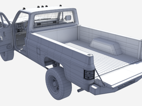 Chevrolet K30 1989 3D Model